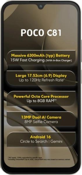Poco C81 5