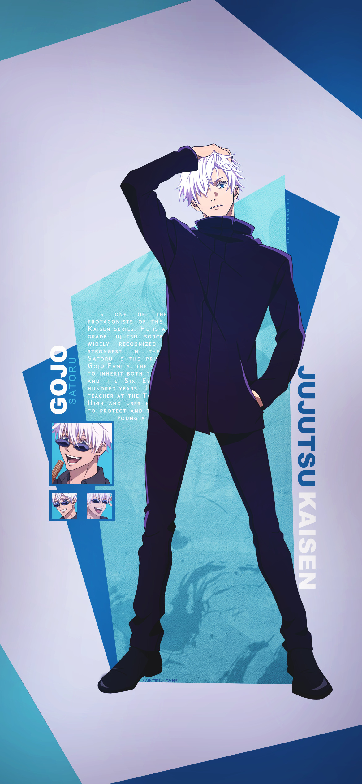Satoru Gojo - Jujutsu Kaisen Wallpaper Design
