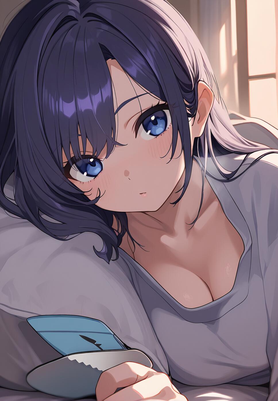 A highly detailed close-up portrait of a person with piercing, beautiful eyes and dramatic, cinematic lighting in a dystopian sci-fi style.