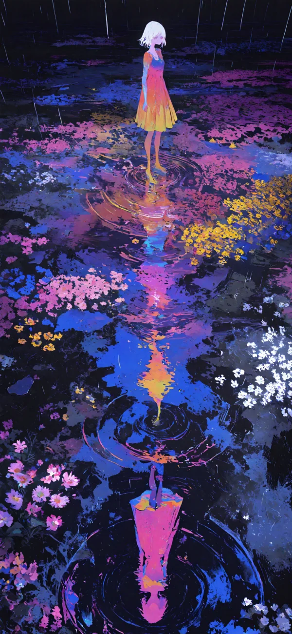 Chromatic Reverie in the Rain
