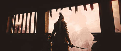 The protagonist Sekiro from the video game Sekiro: Shadows Die Twice. UWUHD wallpaper for pc download