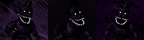 Shadow Freddy and Shadow Bonnie from the Five Nights at Freddy's video game series. Dual UHD pictures for wallpaper