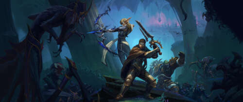 Alleria Windrunner, Anduin Wrynn, and Thrall from the video game World of Warcraft:... UWUHD high definition wallpaper