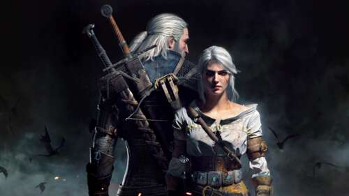 Ciri and Geralt of Rivia from The Witcher 3: Wild Hunt 8K desktop wallpaper