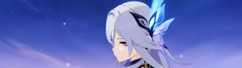 A beautiful anime waifu character in the aesthetic style of Genshin Impact Dual UHD wallpaper photo gallery download