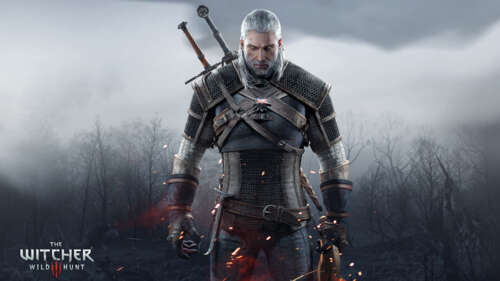 Close-up portrait of Geralt of Rivia from The Witcher 3: Wild Hunt 4K (Ultra HD) free hd wallpapers