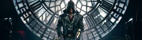 A detailed portrait of Jacob Frye from the video game Assassin's Creed Syndicate. Dual UHD