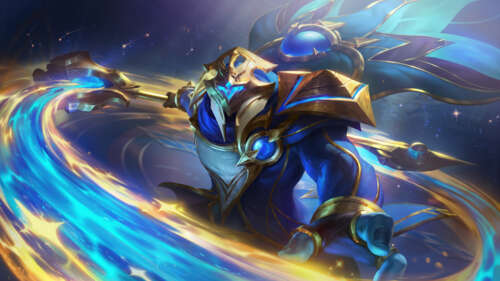 Jax from League of Legends in a combat stance 8K wallpaper download