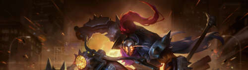 Jax from League of Legends standing next to a heavy motorcycle, blending fantasy... Dual UHD ps4 wallpaper