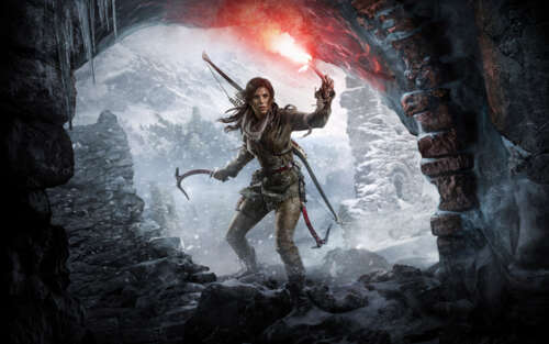 Lara Croft, the iconic character from the video game Rise of the Tomb Raider, in... 7680x4800 background images hd