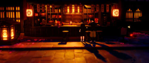 A detailed digital illustration of an anime-style character surrounded by magical... UWUHD computer backgrounds