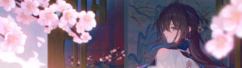 An elegant portrait of Ruan Mei from the video game Honkai: Star Rail. Dual UHD free hd wallpapers