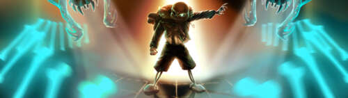 Sans from the video game Undertale, showcasing his iconic skeletal appearance and... Dual UHD free wallpaper