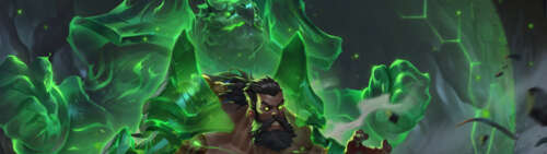 Udyr, the Spirit Walker from League of Legends, in a primal and powerful pose. Dual UHD desktop wallpaper