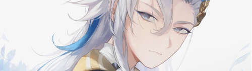 A high-quality depiction of Neuvillette from Genshin Impact, showcasing his sophisticated... Dual UHD free hd wallpapers
