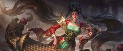 A beautiful portrait of Sona from League of Legends. UWUHD pictures for wallpaper