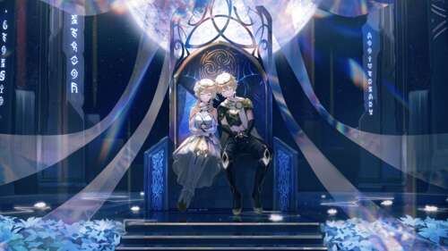 Aether and Lumine from Genshin Impact standing together. 8K background images hd