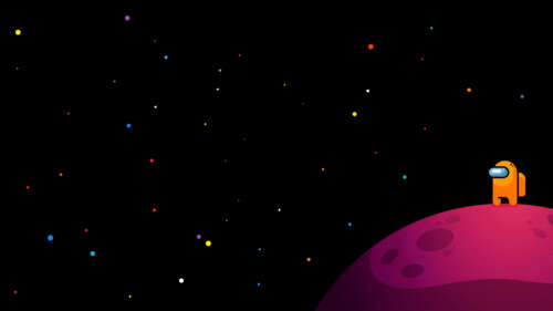 A colorful Crewmate character from the video game Among Us. 4K (Ultra HD) free hd wallpapers