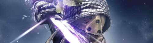 A detailed sci-fi Guardian from the game Destiny, wearing glowing armored plates... Dual UHD background images hd