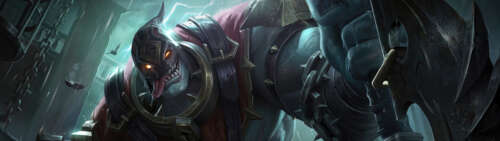 A menacing and massive Dr. Mundo, the mutated creature from League of Legends. Dual UHD hd background