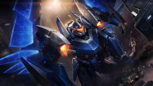 A massive mecha-style robot inspired by Galio from League of Legends, featuring heavy... 4K (Ultra HD) wallpaper