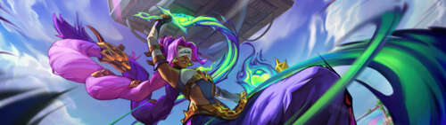 Nilah, the champion from League of Legends, displaying her unique aqueous and flowing... Dual UHD wallpaper download