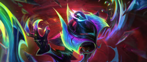 A dark and shadowy portrayal of Nocturne from League of Legends. UWUHD free wallpaper