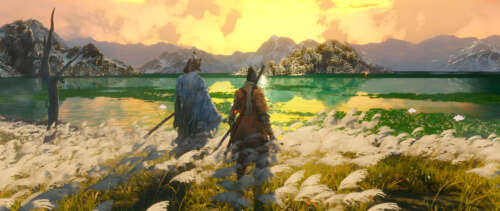 Isshin Ashina from Sekiro: Shadows Die Twice during a moment of joyful reunion. UWUHD free background images