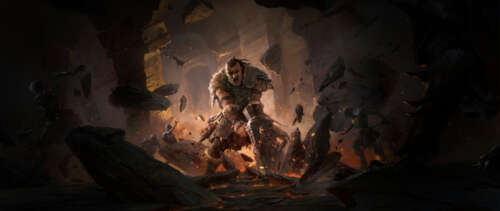 A battle-hardened Viking warrior in heavy dark armor and thick furs, designed in... UWUHD wallpaper photo gallery download