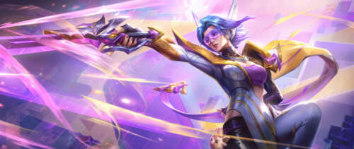 Fiora from League of Legends: Wild Rift in a combat-ready pose with her signature... UWUHD computer backgrounds