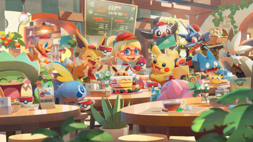 A heartwarming group of various Pokémon characters including Pikachu, Eevee, Lucario,... 8K background images hd