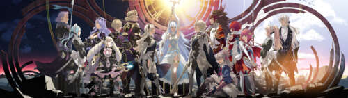 Azura and Corrin from the Fire Emblem Fates video game standing together. Dual UHD pictures for wallpaper