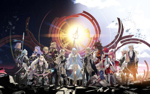 Azura and Corrin from the Fire Emblem Fates video game standing together. 7680x4800 background images hd
