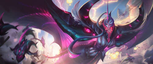 Bel'Veth, the Empress of the Void from League of Legends, featuring cosmic and organic... UWUHD computer backgrounds