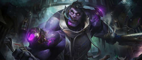 Dr. Mundo, the mutated champion from League of Legends, showing his menacing and... UWUHD free hd wallpapers
