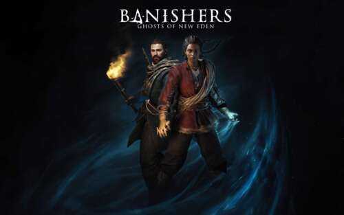 The characters Red and Antea from Banishers: Ghosts Of New Eden standing in a misty,... 7680x4800 wallpaper for pc download