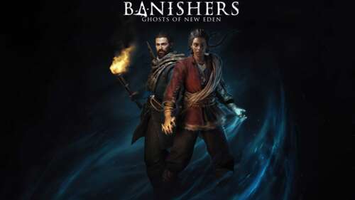 The characters Red and Antea from Banishers: Ghosts Of New Eden standing in a misty,... 8K free background