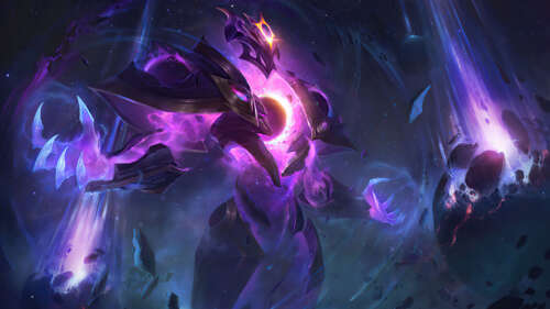 Xerath from League of Legends surrounded by glowing blue magical energy. 8K background images hd