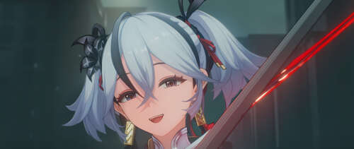 A detailed character illustration of Camellya from the video game Wuthering Waves. UWUHD computer backgrounds