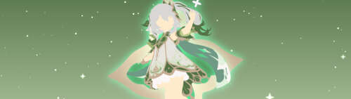 A stunning portrait of Nahida from Genshin Impact featuring her signature green and... Dual UHD pictures for wallpaper