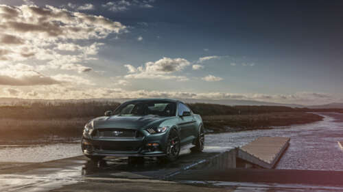 A powerful and sleek Ford Mustang GT muscle car showcasing its classic automotive... 4K (Ultra HD)