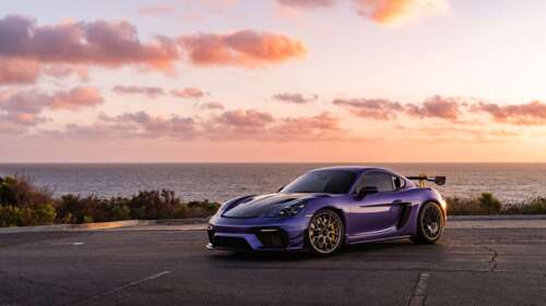 A sleek and powerful Porsche GT3 RS sports car featuring aggressive aerodynamic bodywork. 4K (Ultra HD) wallpaper for pc download