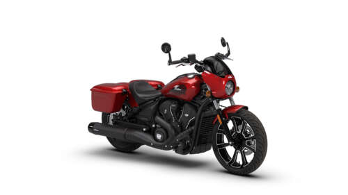 A sleek, modern 2026 concept cruiser motorcycle isolated on a plain white background. free desktop wallpaper