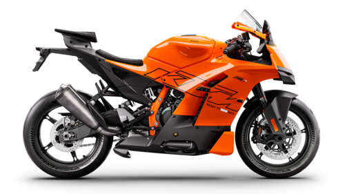 A sleek, futuristic sports bike with neon accents and advanced aerodynamic styling...