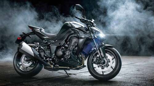 A sleek and aerodynamic 2026 sports bike featuring futuristic design elements and...