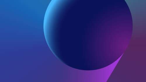 A smooth 3D sphere with purple and violet gradients centered on a matching purple... background images hd