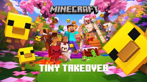 A high-resolution 5K cinematic view of Steve from Minecraft standing in a vibrant,... wallpaper