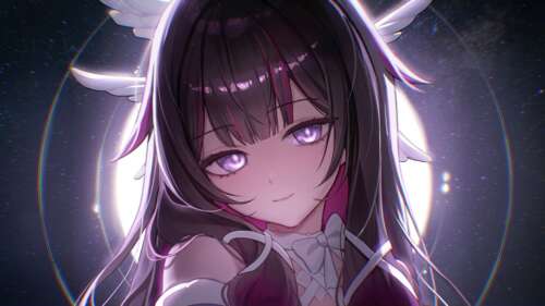 A high-resolution anime-style portrait of Columbina from Genshin Impact. background images hd