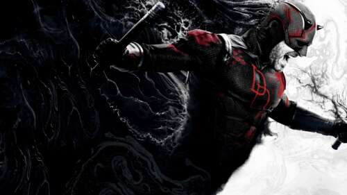 A cinematic close-up of Matt Murdock, known as Daredevil, from the Marvel series... free background images