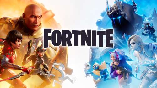 A tactical warrior from Fortnite Battle Royale navigating a vibrant, futuristic,... pictures for wallpaper